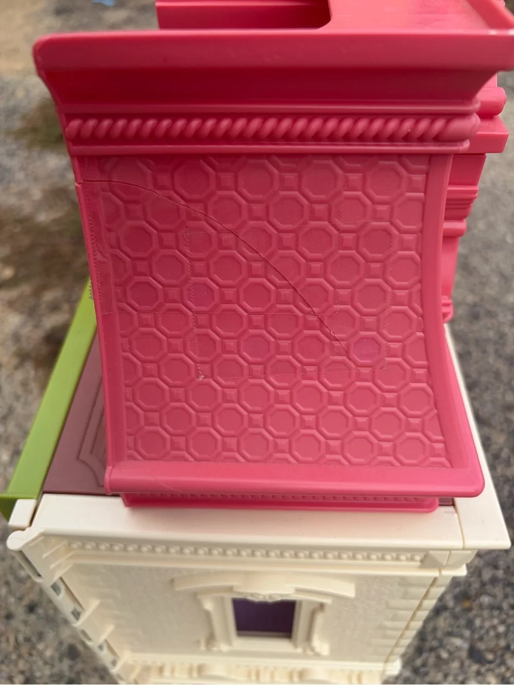 Fisher-Price Pink, Lime & Cream Victorian Dollhouse Playset